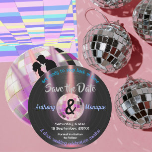 Invitation Disco personnalisable Enregistrer l'invitation de