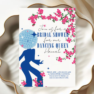 Invitation Disco Santorini Musique Bougainvillea Fête des mar