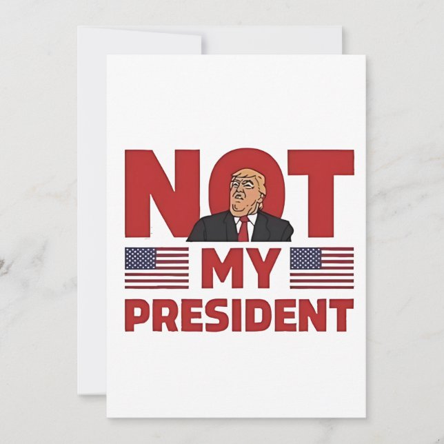 Invitation Discours d'inauguration anti Trump Pas mon Préside (Devant)