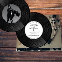Disque de musique vinyle rétro Mariage Enregistrer