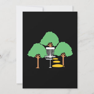 Invitation Disque Golf Woods Disk Golfer cadeau