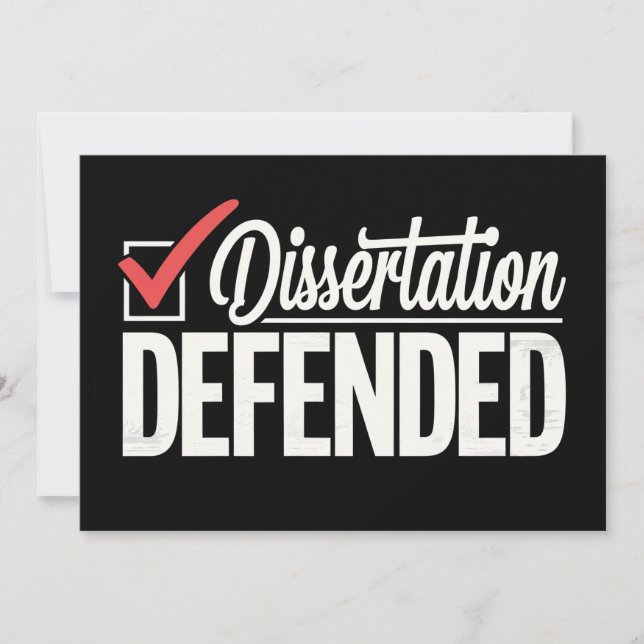 Invitation Dissertation Défendu Doctorat Diplômé (Devant)