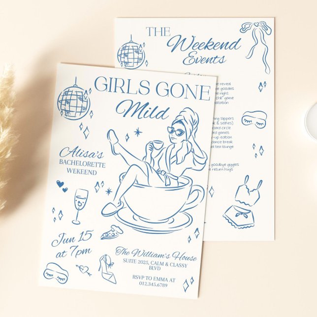 Invitation d'itinéraire de future mariée Gone Mild (Créateur téléchargé)