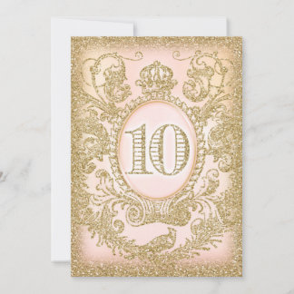 Invitation Dixième anniversaire Il était une fois princesse