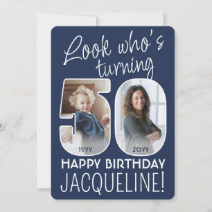 Invitation DIY Couleurs • Joyeux 50e Anniversaire 2 Photos