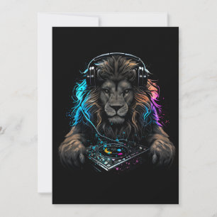 Invitation DJ comme un lion sauvage