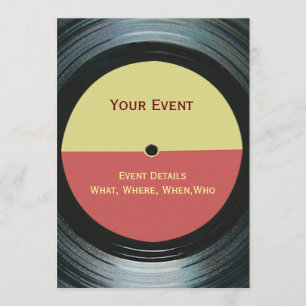 Invitation DJ Party Dance Event Music