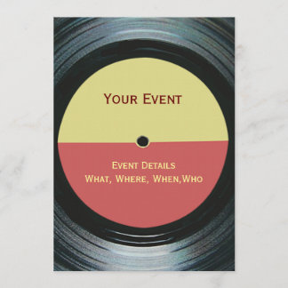 Invitation DJ Party Dance Event Music