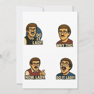 Invitation Do It Lady Meme - Drôle Retro Citation Design