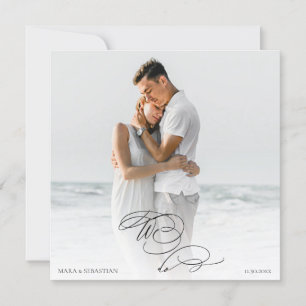 Invitation *~* DO-IT-YOURSELF AR6 Deux PHOTO RSVP QR Mariage