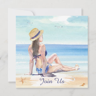 Invitation *~* do-it-yourself Plage tropicale AR29 Générique