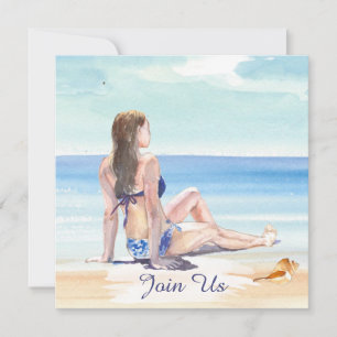 Invitation *~* do-it-yourself Tropical AR29 Beach N'IMPORTE Q