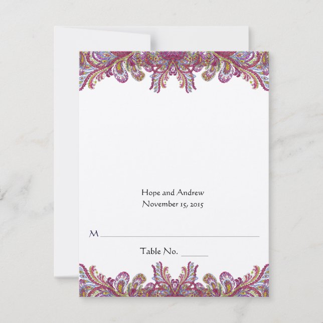 Invitation do-it-yourself vous cochez et pliez les Mariages d (Devant)