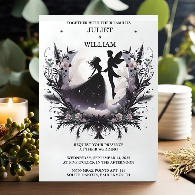Invitation Do Witch Magical Dream Mystical Stars Moon Mariage (Créateur téléchargé)