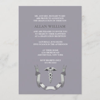 Invitation d'obtention du diplôme de guirlande de