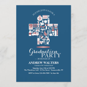 Invitation d'obtention du diplôme de symbole de