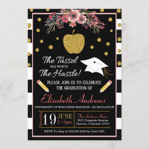 Invitation d'obtention du diplôme d'école de