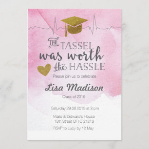 Invitation d'obtention du diplôme d'infirmière de