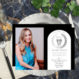 Invitation Docteur Chirurgie Dentaire Diplôme Photo