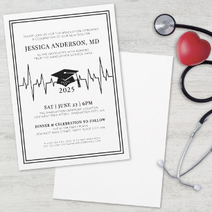 Invitation Docteur Élégant École Médicale de soins infirmiers