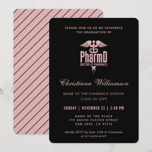 Invitation Docteur en pharmacie PharmD Pharmacy Graduation