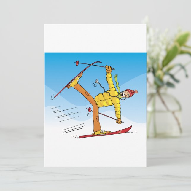 Invitation Docteur En Skis (Debout devant)