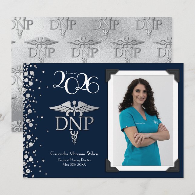 Invitation Doctor of Nursing Practice Graduation Announcement (Devant / Derrière)