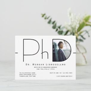 Invitation Doctorat photo moderne