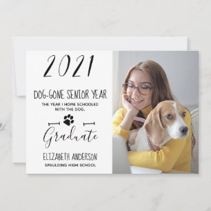 Invitation Dog disparut Classe supérieure 2021 - Photo Gradua