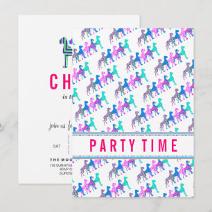 Invitation Dogrands Danois modernes et cools
