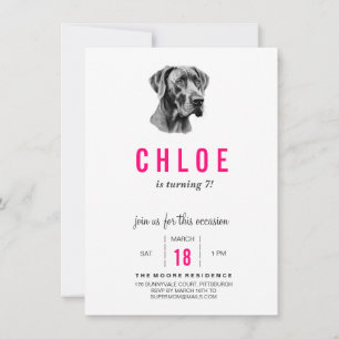 Invitation Dogue Allemand