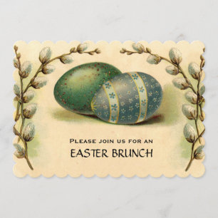 Invitation Dogwood de Pâques Vintage Brunch de Pâques