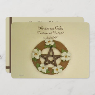 Invitation Dogwood Pentacle Handfasting
