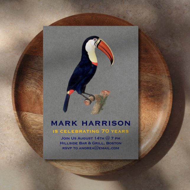 Invitation d'oiseaux d'anniversaire (Créateur téléchargé)