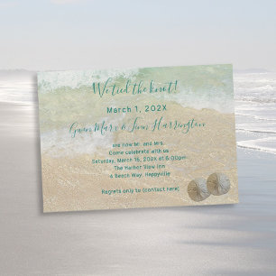 Invitation Dollars de sable Cérémonie privée Lied Knot