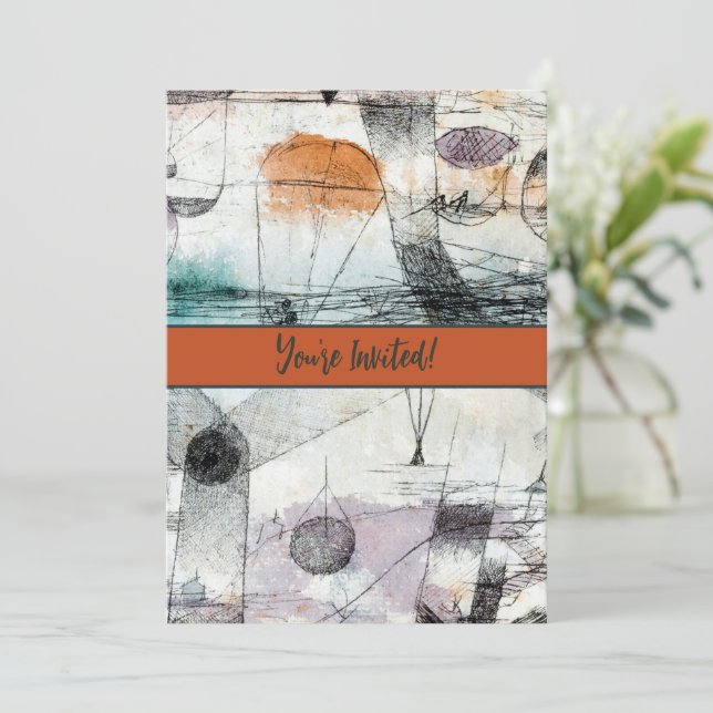 Invitation Domaine d'Air Paul Klee Expressionniste Abstrait (Debout devant)