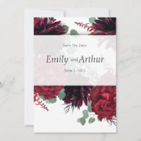 Domaine rouge & blanc set 10 Enregistrer la date