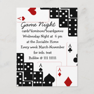 Invitation Domino Aces
