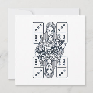 Invitation Dominoes Queen Jouer Carreaux Puzzler Jeu cadeau