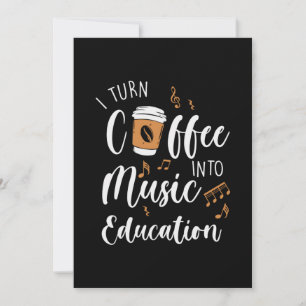 Invitation Don de l'enseignant Je transforme le café en musiq