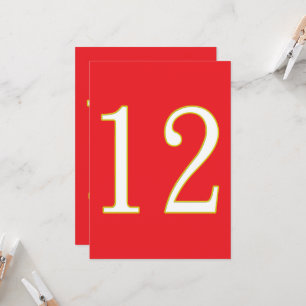 Invitation don drôle pour tous les fans joueur ont numéro 12