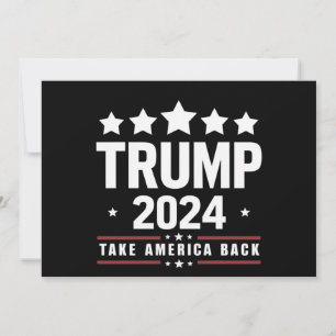 Invitation Donald Trump 2024 Reprenez l'Amérique Élection