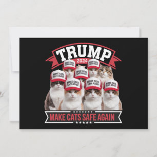 Invitation Donald Trump sécurise à nouveau les chats lors du