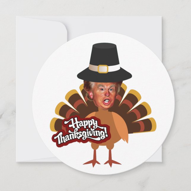 Invitation donald trump thanksgiving turkey (Devant)