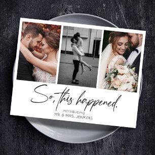 Invitation Donc, Cela Est Arrivé Galerie Multiphoto Elopement