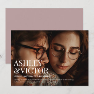 Invitation Donc In Love Simple Modern Photo Mariage