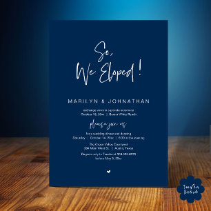 Invitation Donc, Nous Avons Été, Le Dîner Moderne Mariage Elo
