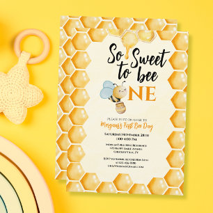 Invitation Donc, Sweet To Bee One Girls Boys Premier Annivers