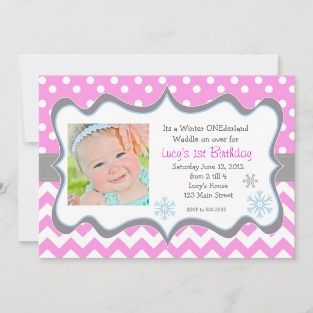 Invitation d'ONEderland d'hiver (Devant)