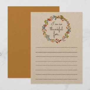 Invitation Donner l'activité de Tableau de thanksgiving de